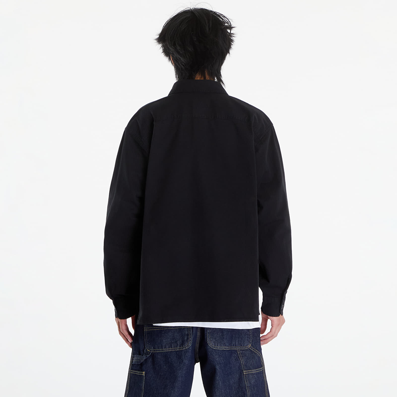 Overshirt Carhartt WIP Reno Shirt Jacket UNISEX Black Garment Dyed