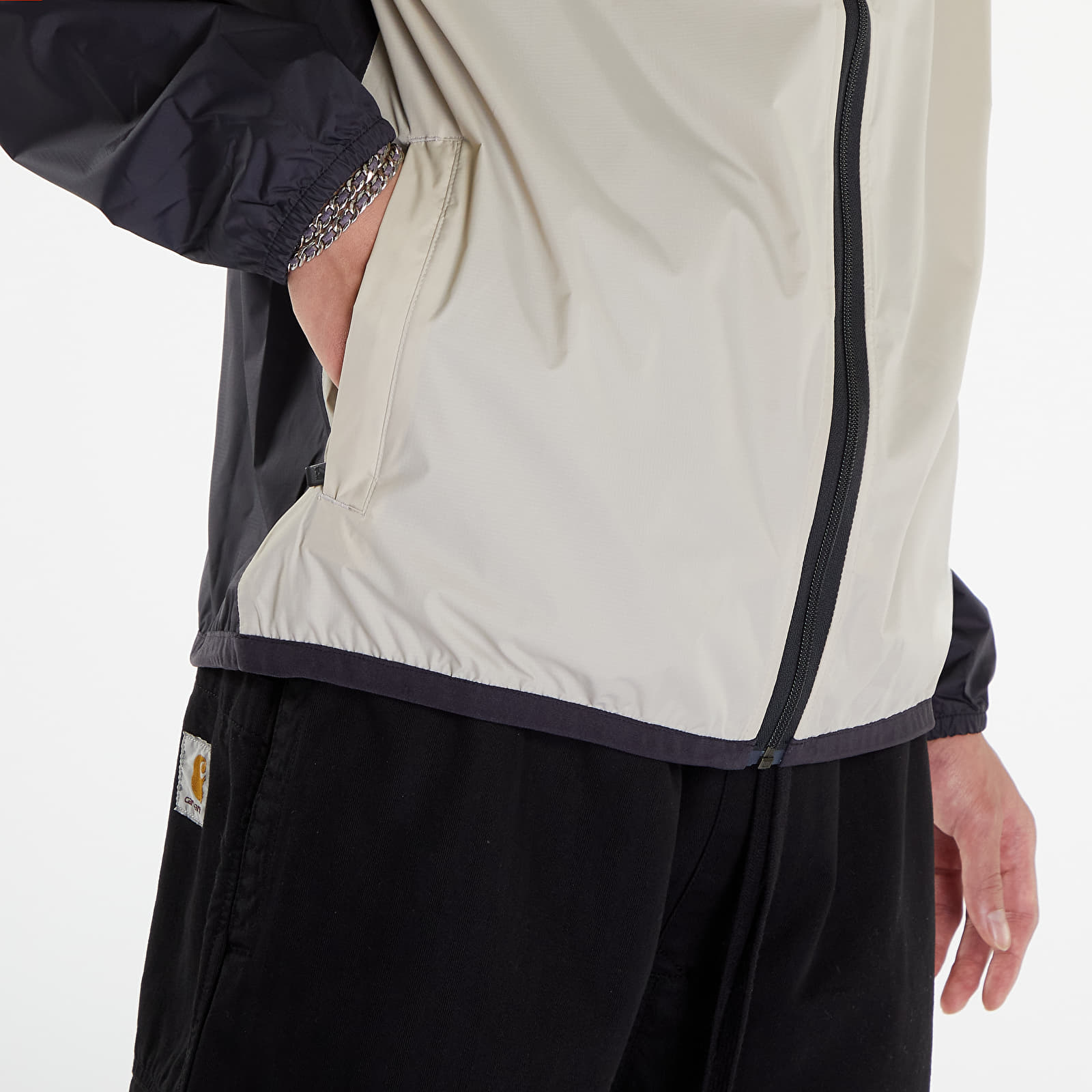 Шлифери Comme des Garçons PLAY x K-Way Claude Contrast Jacket UNISEX Beige Grey/ Black