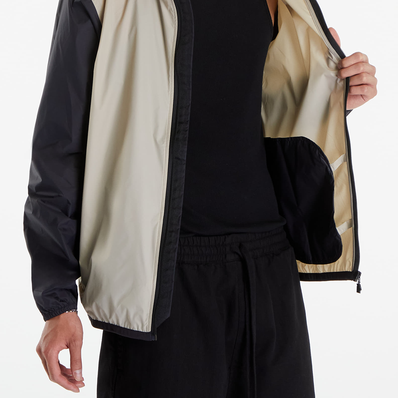 Шлифери Comme des Garçons PLAY x K-Way Claude Contrast Jacket UNISEX Beige Grey/ Black