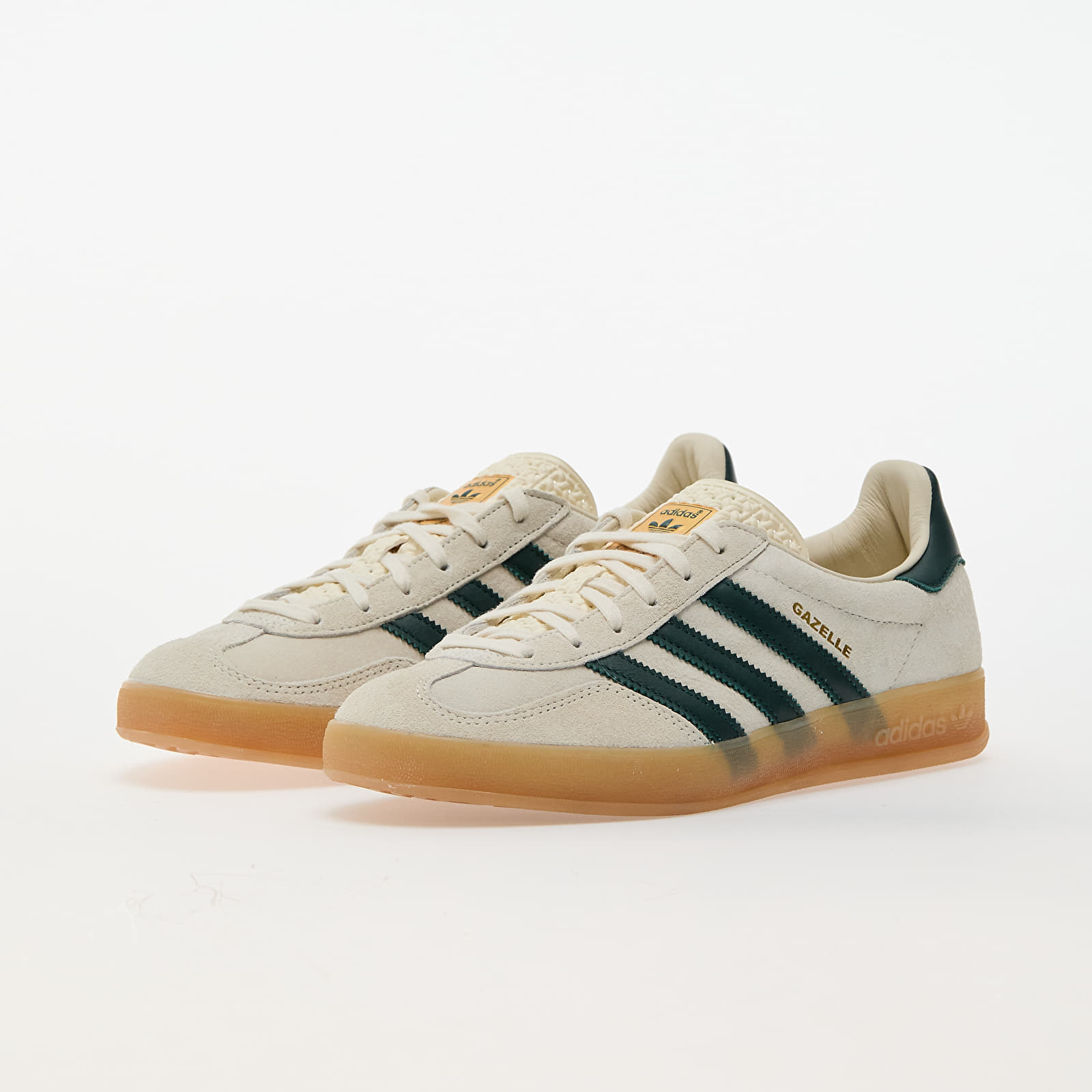 Herren Sneaker und Schuhe adidas Gazelle Indoor Cream White/ Collegiate Green/ Gum