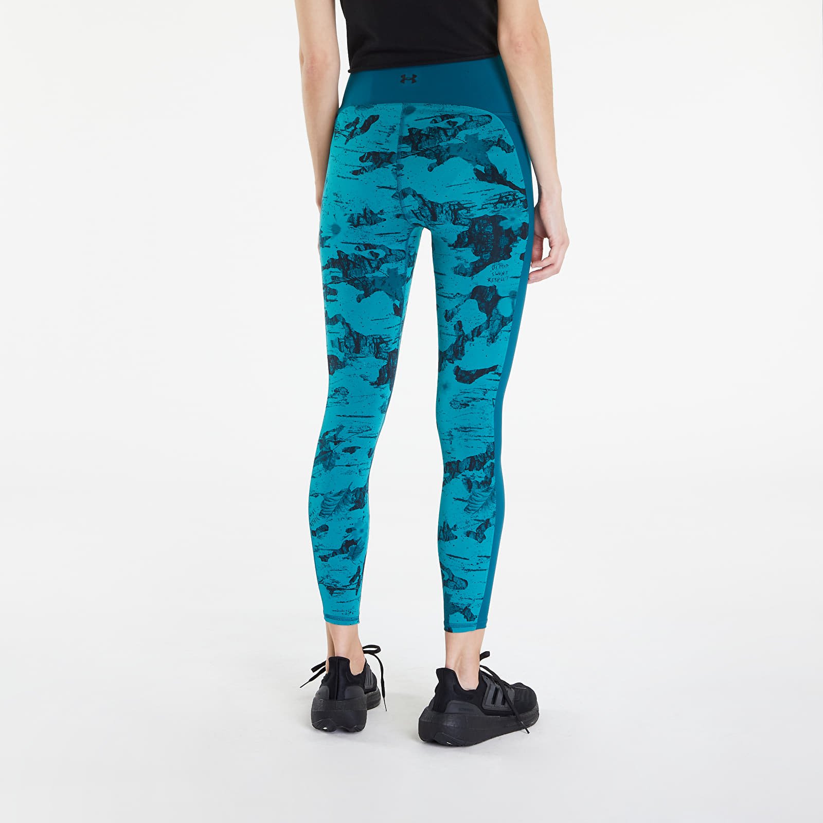 Leggings für Damen Under Armour Project Rock Let's Go  Ankle Legging Pt Coastal Teal/ Black/ Silt