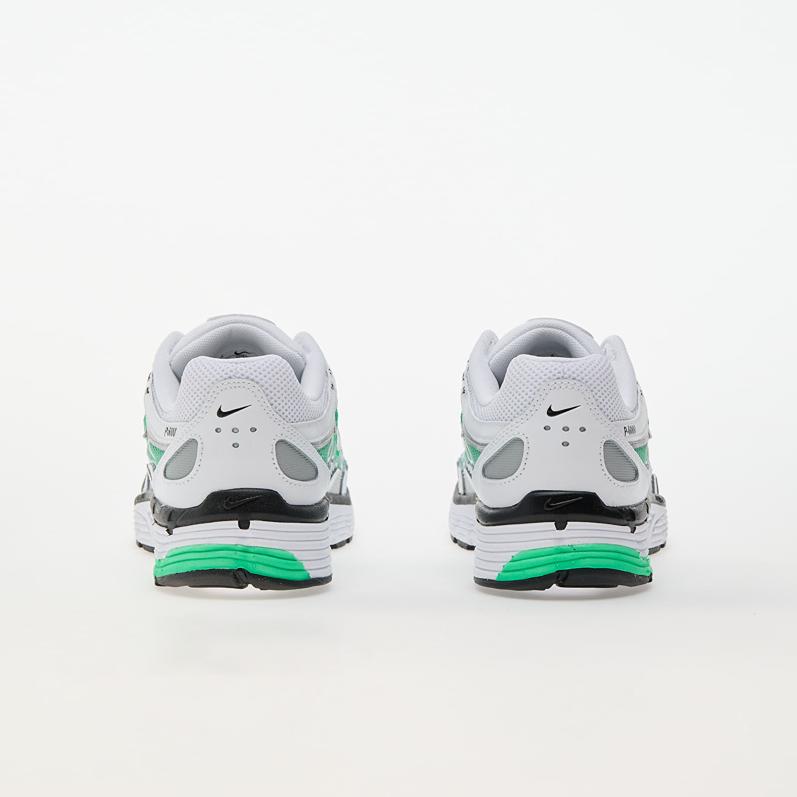 Ανδρικά παπούτσια Nike P-6000 White/ Black-Metallic Silver-Spring Green