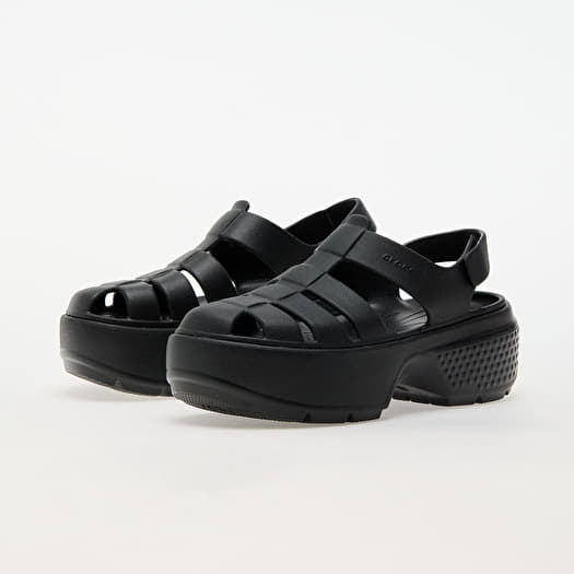 Women's shoes Crocs Stomp Fisherman Sandal Black | Footshop