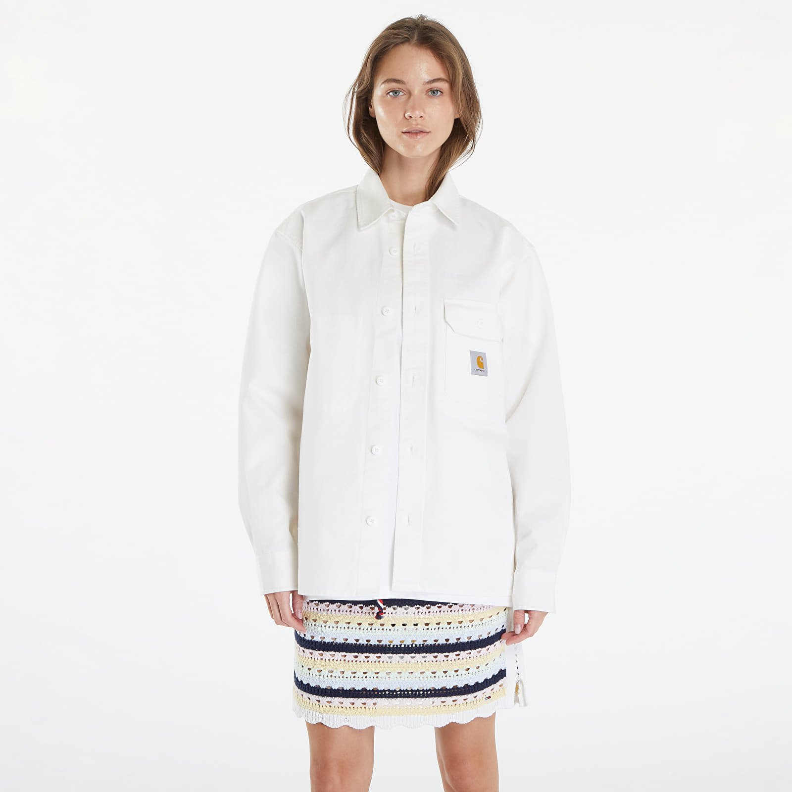 Overshirt Carhartt WIP Reno Shirt Jac UNISEX Off-White Garment Dyed
