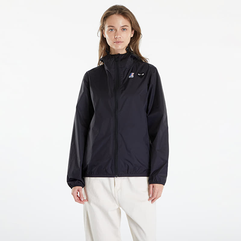 Comme des Garçons PLAY x K-Way Emblem Jacket UNISEX Black Pure