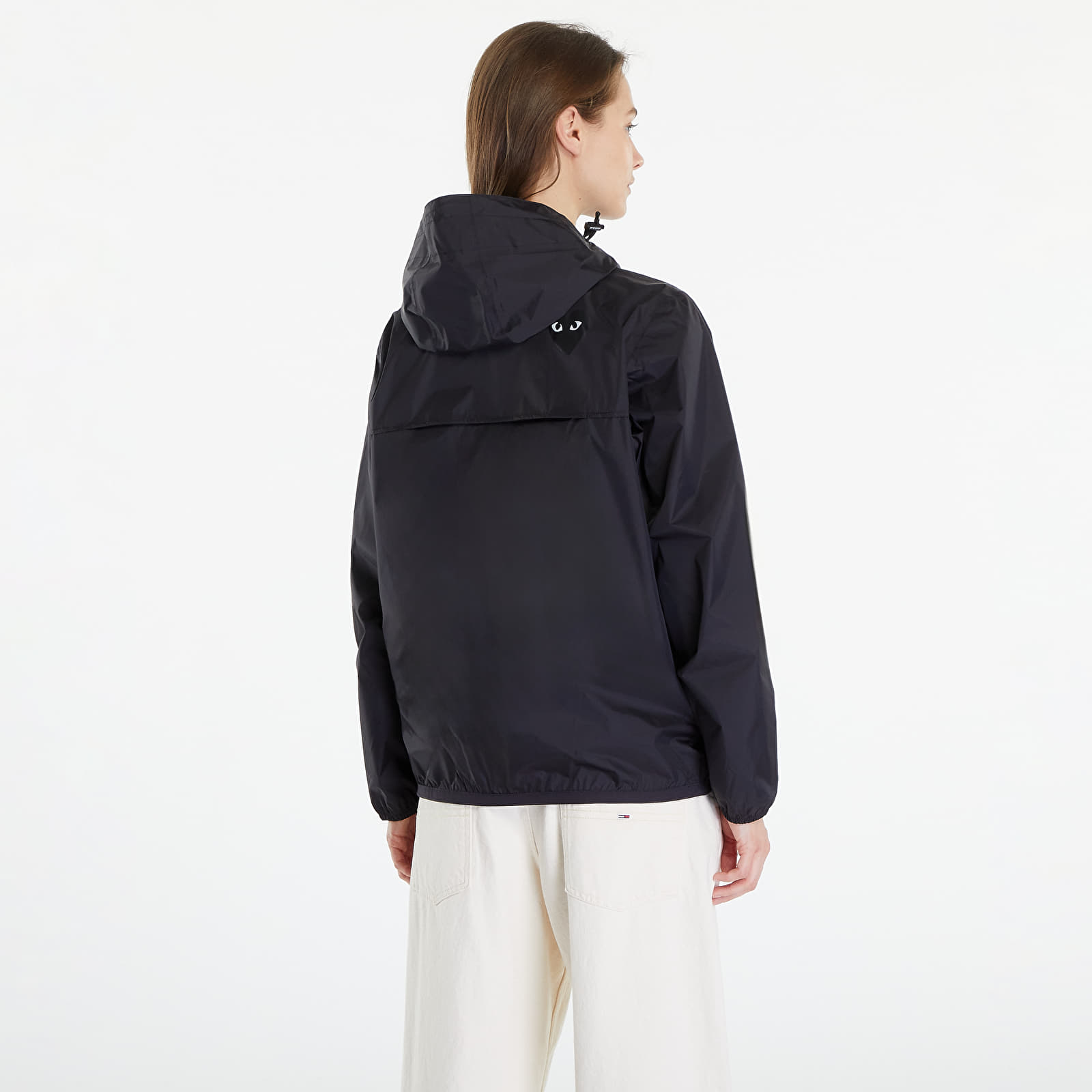 Pláštěnky Comme des Garçons PLAY x K-Way Emblem Jacket UNISEX Black Pure