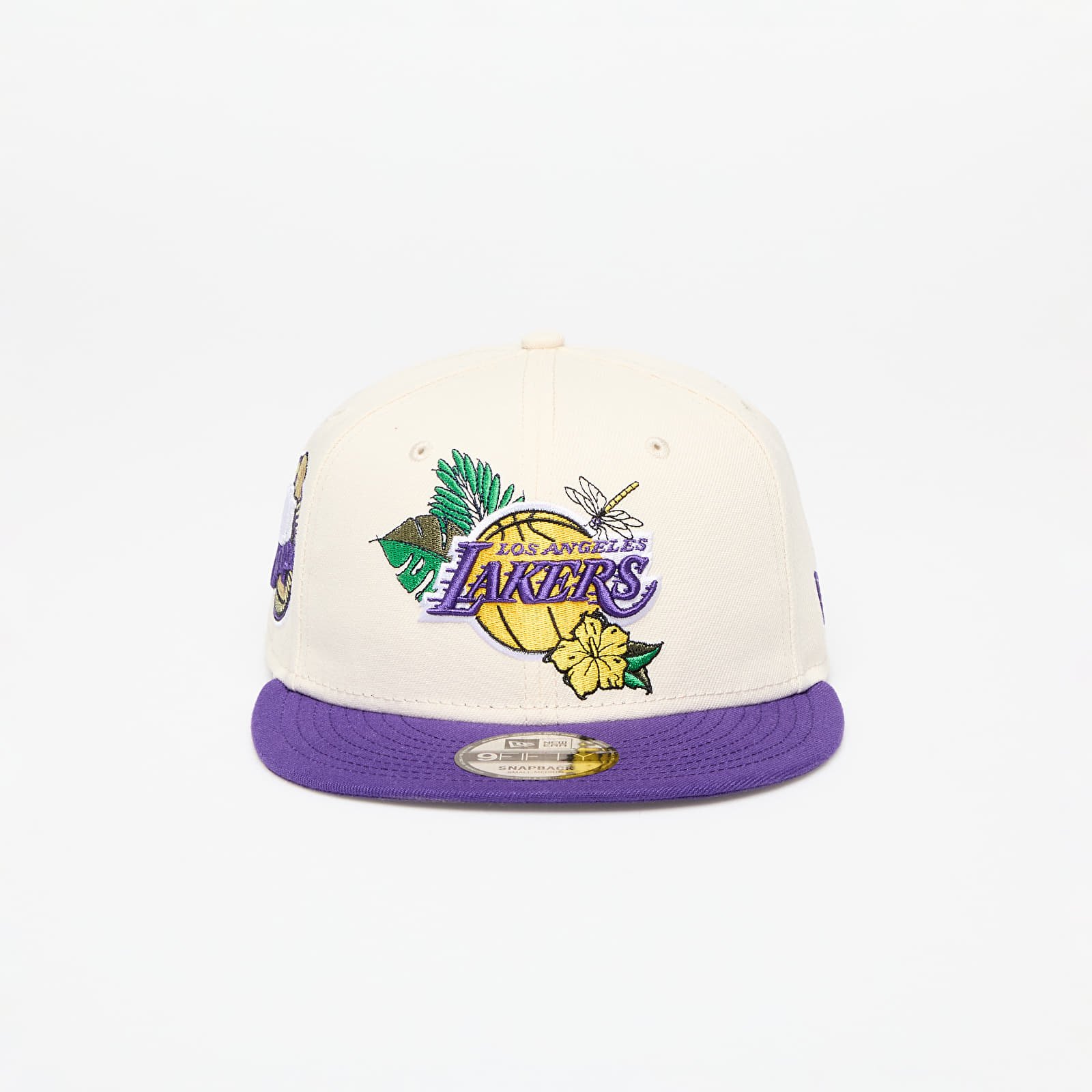 Sapkák New Era Los Angeles Lakers 9FIFTY NBA Floral Snapback Cap Ivory/ True Purple