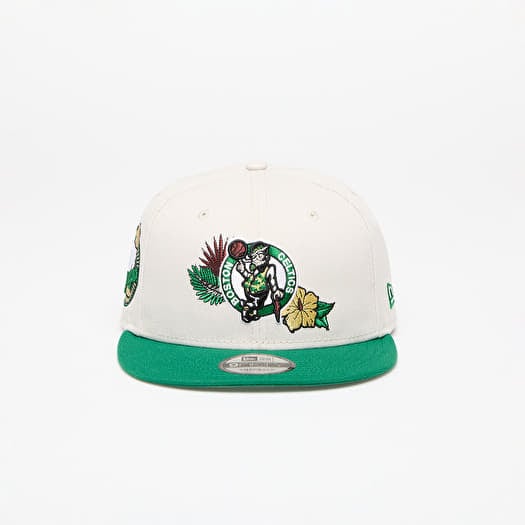 New Era Boston Celtics 9FIFTY NBA Floral Snapback Cap Stone/ Kelly Green