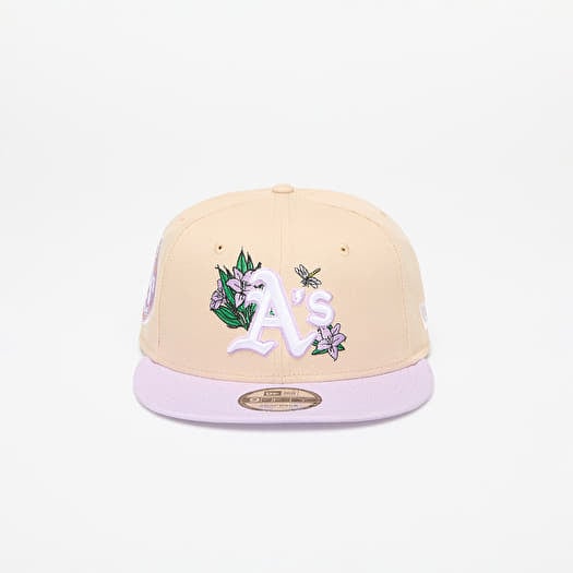 New Era Oakland Athletics MLB 9FIFTY Floral Snapback Cap Stone/ Pastel Lilac