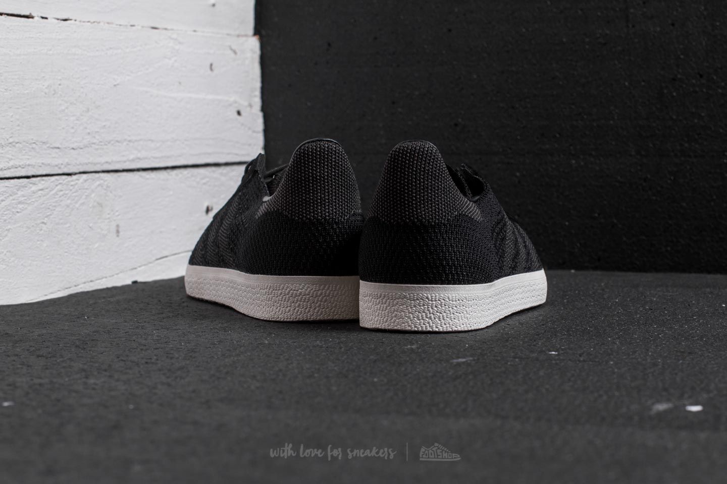 Men s shoes adidas Gazelle Primeknit Core Black Core Black Off White Footshop