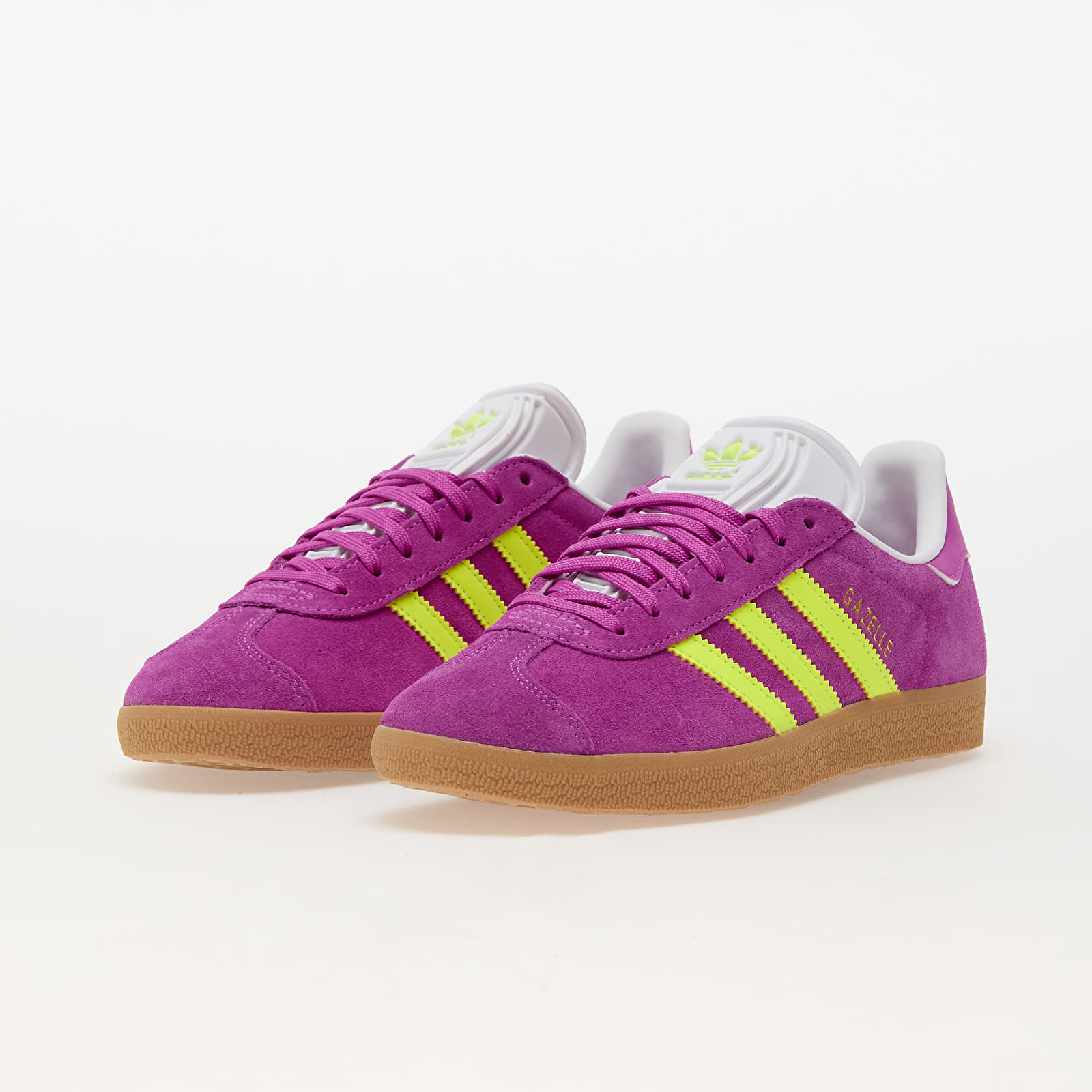 Shoes adidas Gazelle W Purbur Solar Yellow Off White Footshop