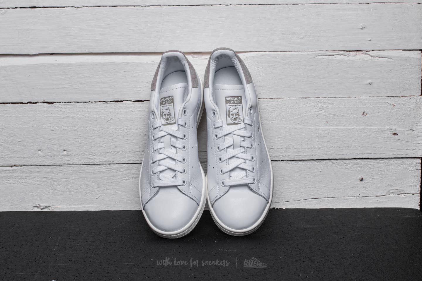 Scarpe uomo adidas Stan Smith Ftw White/ Ftw White/ Vintage White