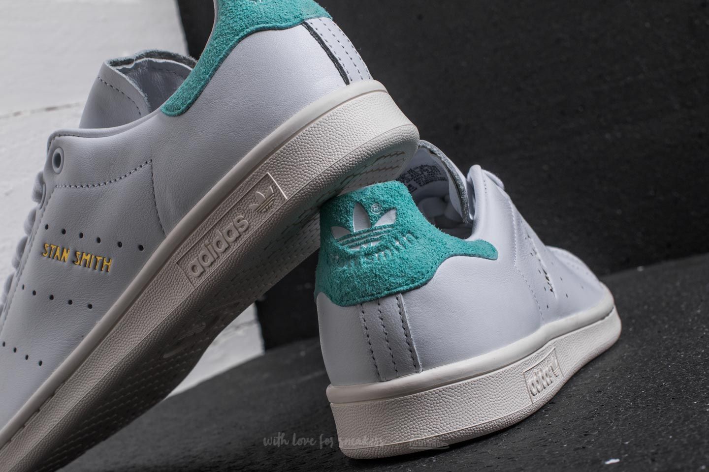 Men s shoes adidas Stan Smith Footwear White Footwear White Energy Aqua Footshop