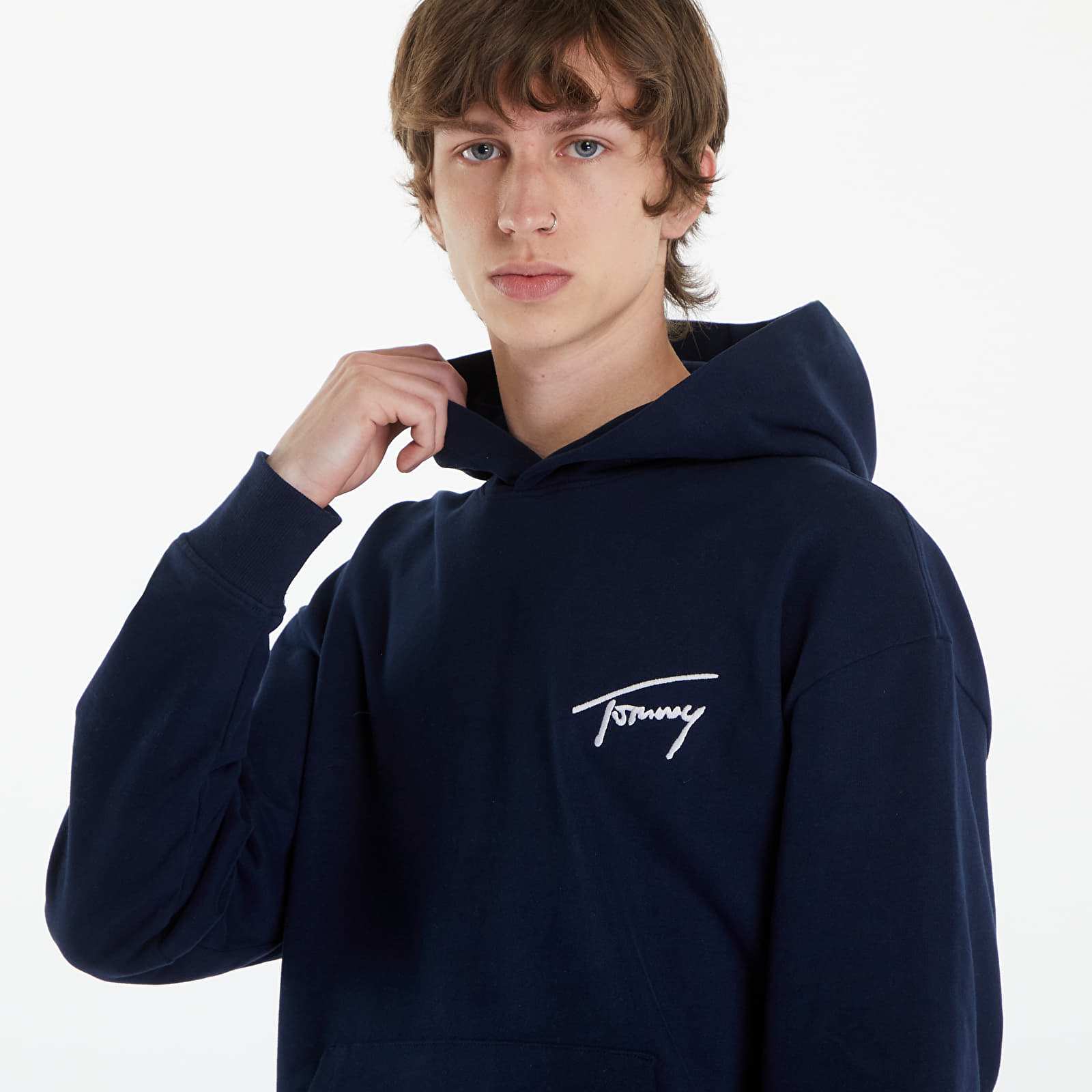 Φούτερ Tommy Jeans Relaxed Signature Hoodie Blue