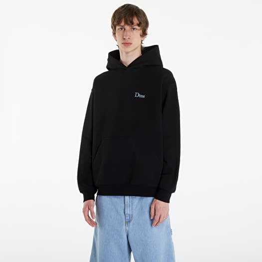 Dime Classic Small Logo Hoodie UNISEX Black