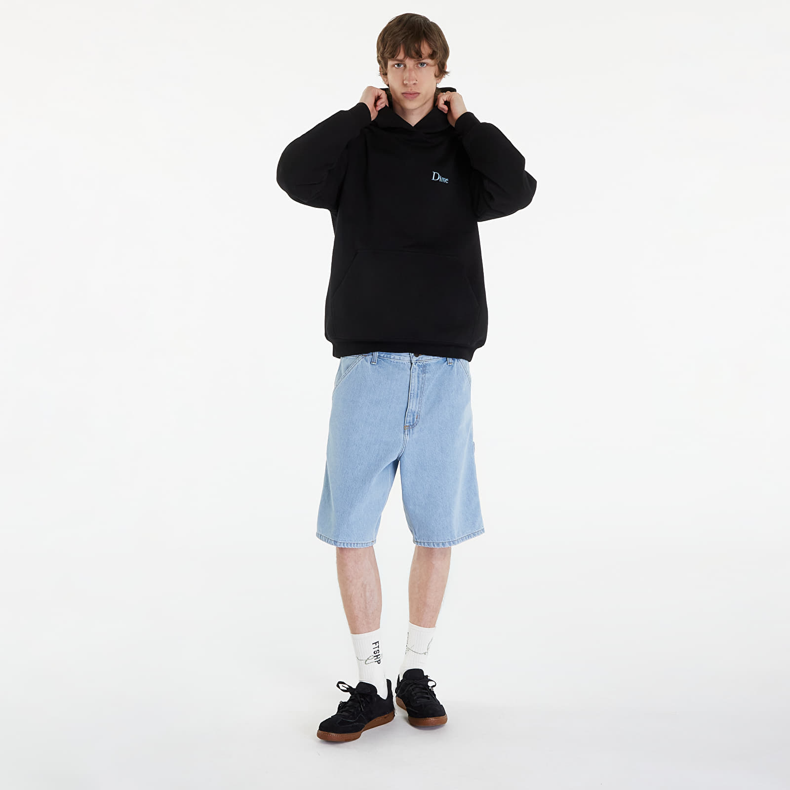 Kapucnis pulóverek és pulcsik Dime Classic Small Logo Hoodie UNISEX Black