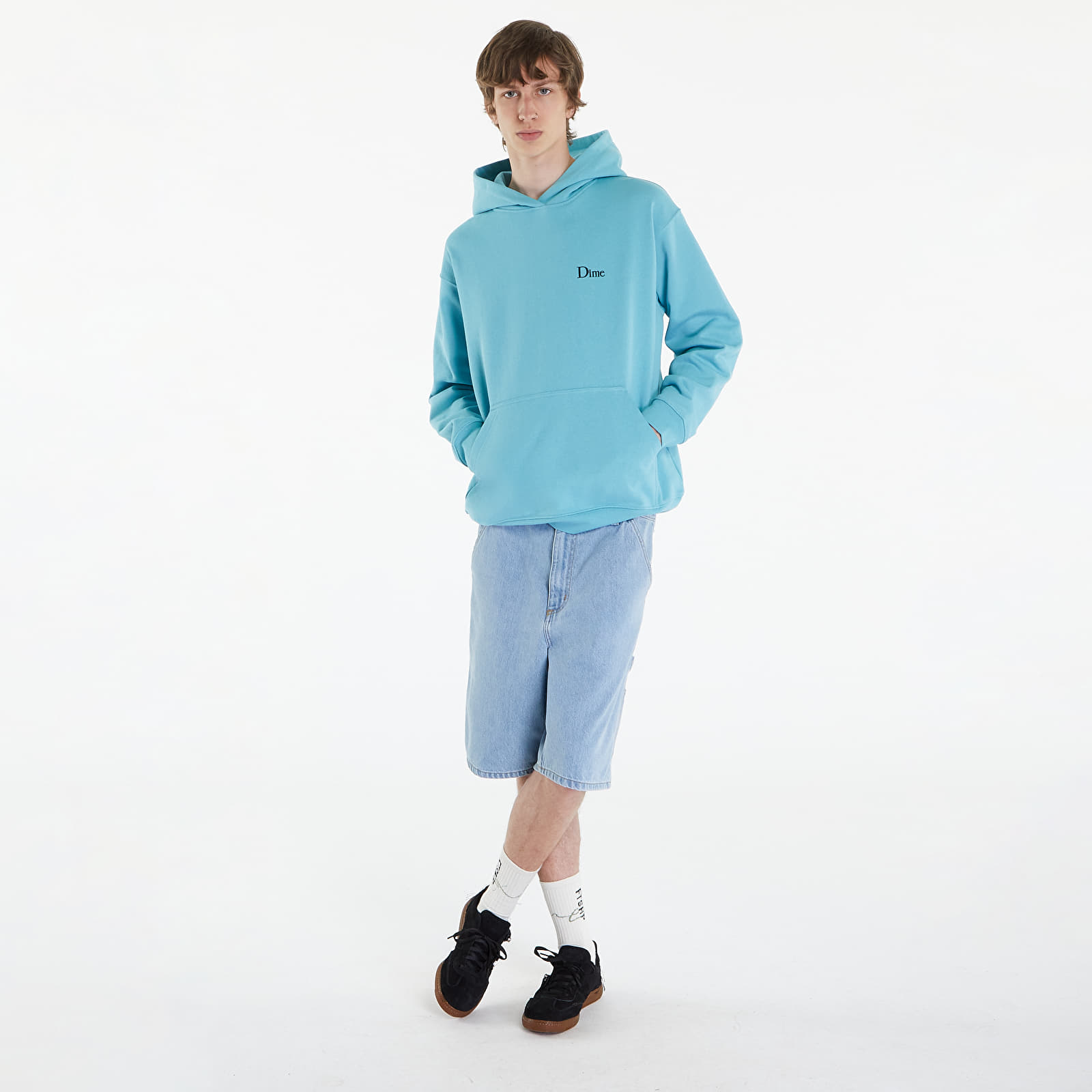 Sudaderas Dime Classic Small Logo Hoodie UNISEX Ocean Blue