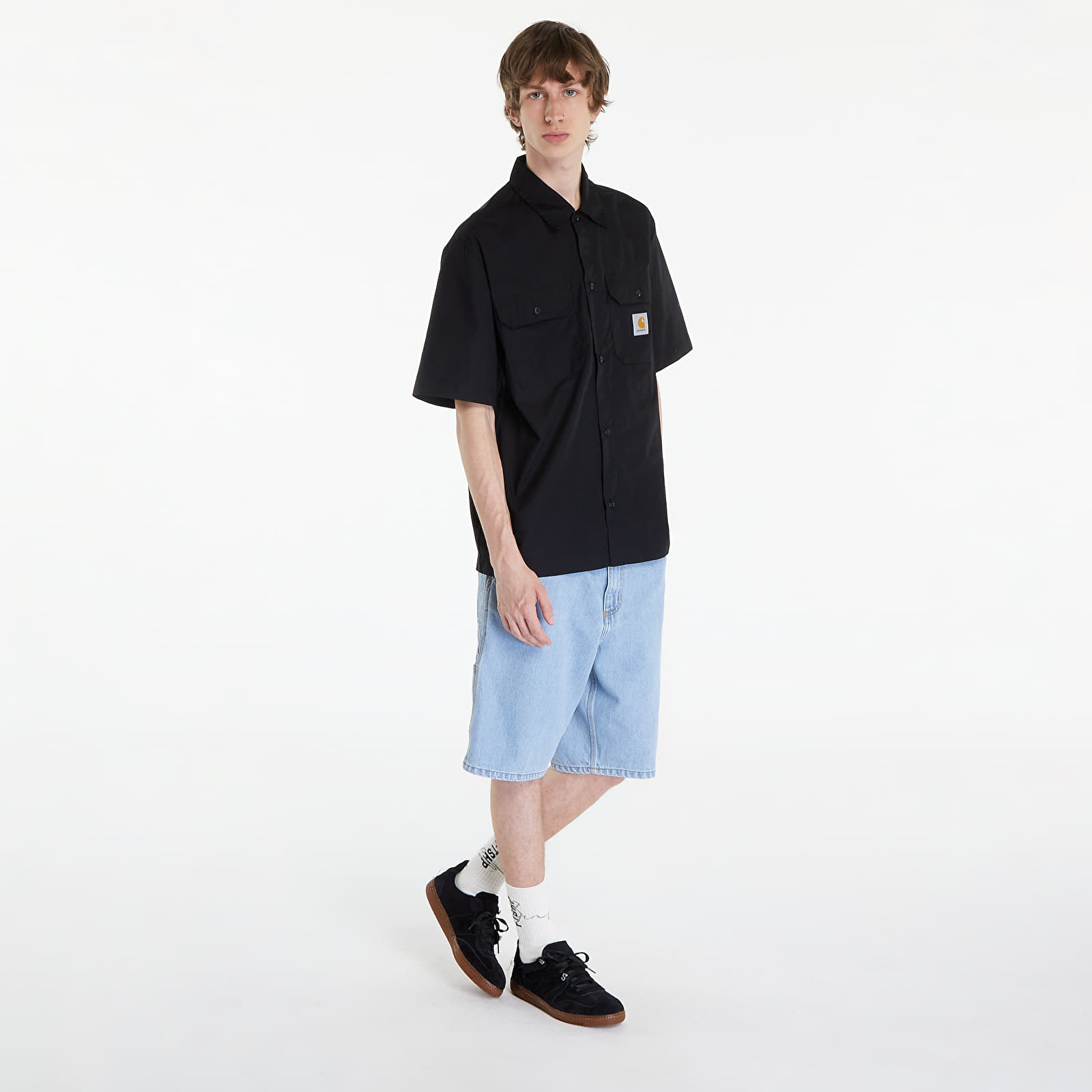 Košele Carhartt WIP Short Sleeve Craft Shirt UNISEX Black