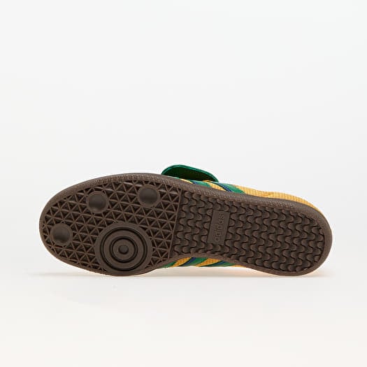 Adidas samba trainers green yellow online