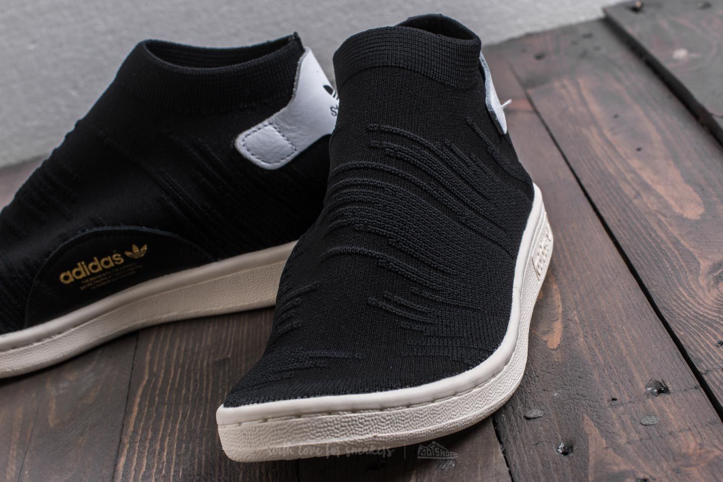 Damen Sneaker und Schuhe adidas Stan Smith Sock Primeknit Core Black/ Core  Black/ Ftw White | Footshop