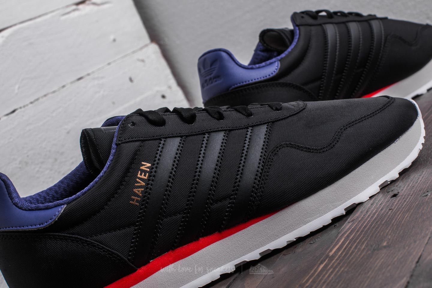 Men's shoes adidas Haven Core Black/ Core Black/ Energy Ink