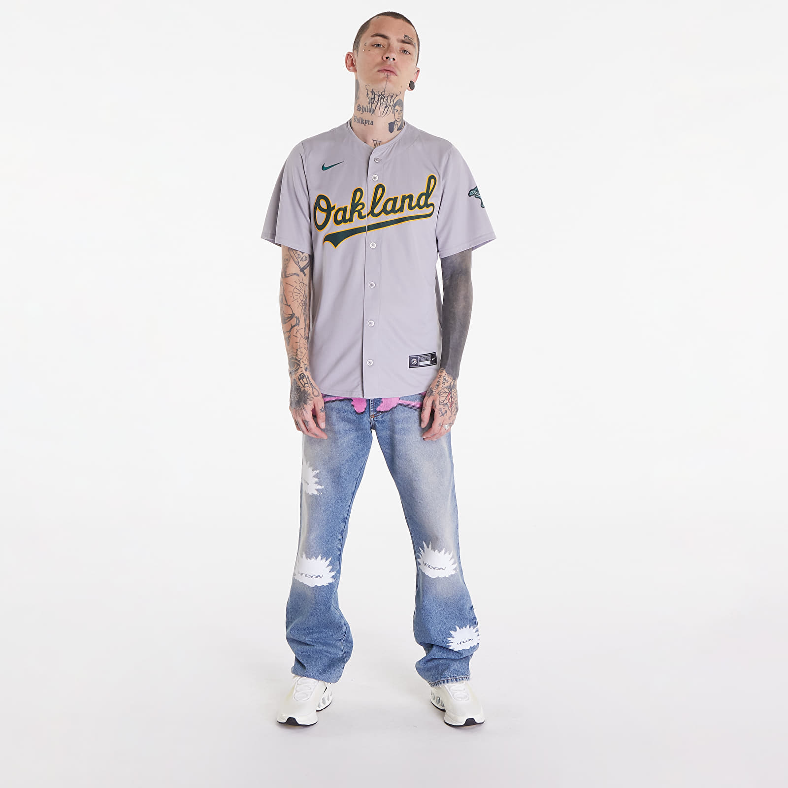 T-shirts Nike MLB Limited Road Jersey Atmosphere Grey