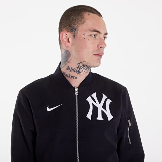 Blue nike bomber jacket top