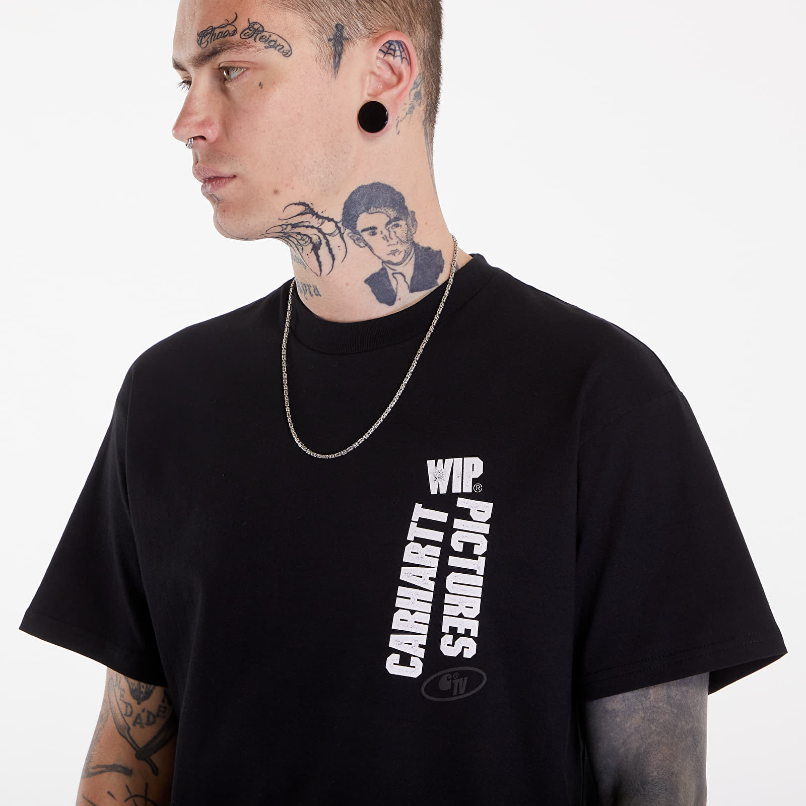 Tricouri  Carhartt WIP Short Sleeve Wip Pictures T-Shirt UNISEX Black