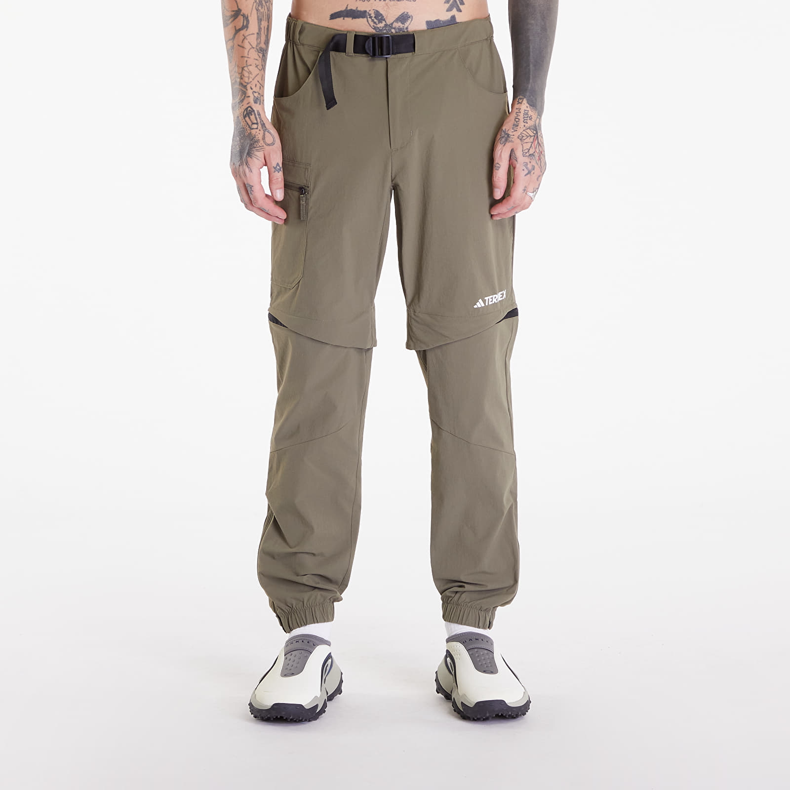 Pants and jeans adidas Terrex Utilitas Hiking Zip Off Pants Olive Strata Footshop