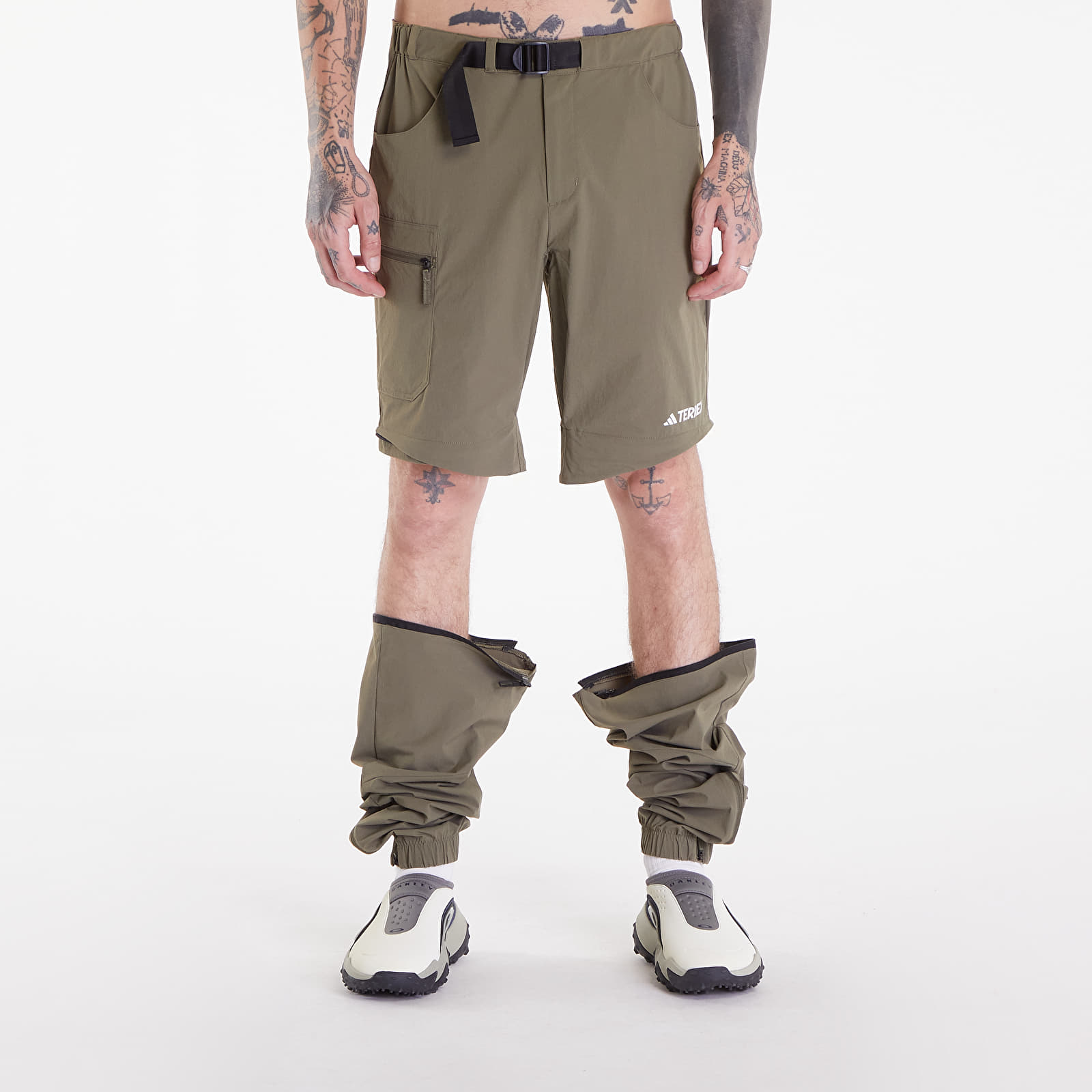 Παντελόνια και τζιν adidas Terrex Utilitas Hiking Zip-Off Pants Olive Strata