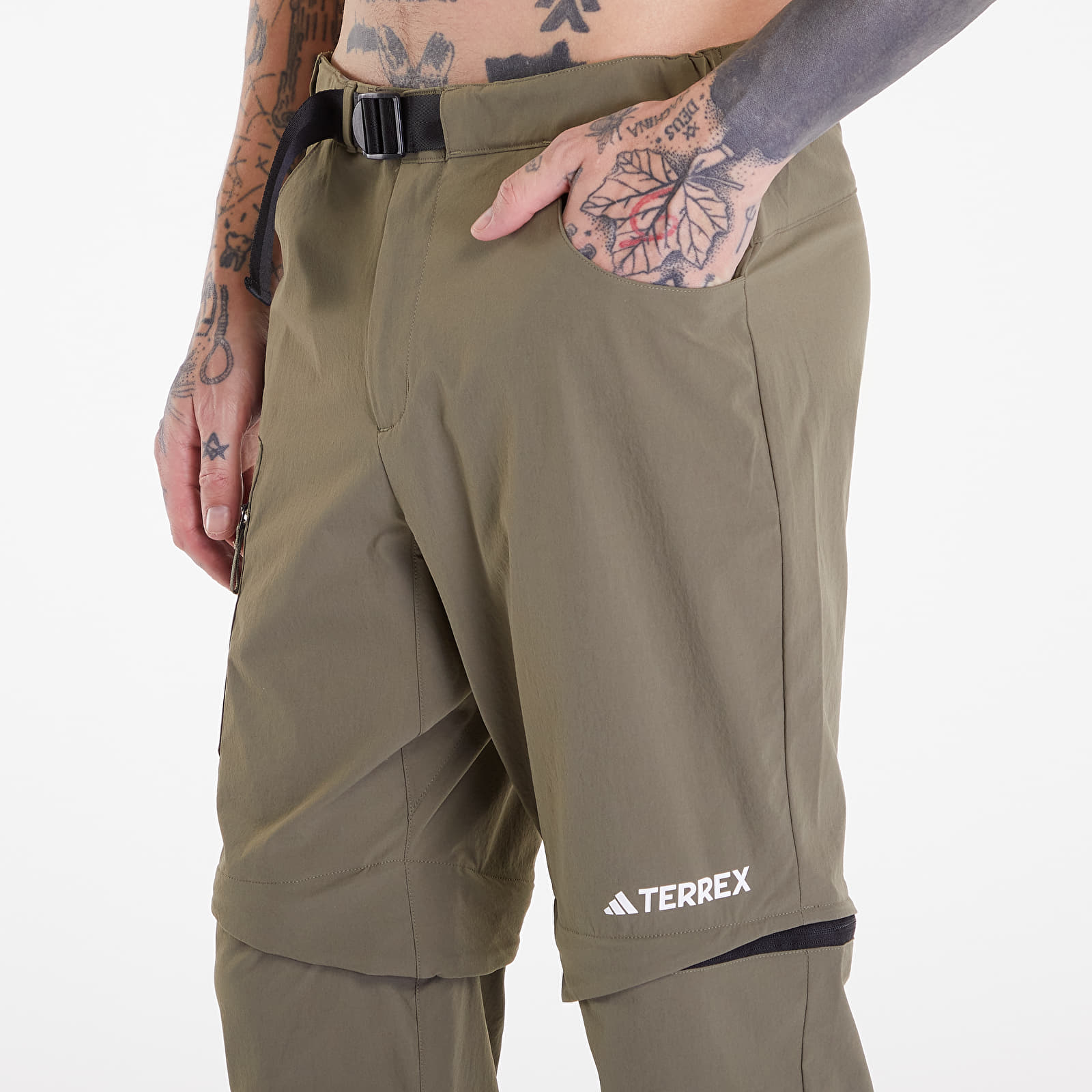 Παντελόνια και τζιν adidas Terrex Utilitas Hiking Zip-Off Pants Olive Strata