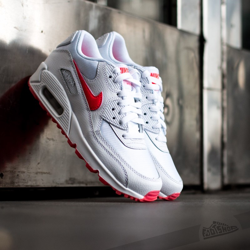 Zapatillas mujer Nike Air Max 90 Glow (GS) White/ Hyper Punch