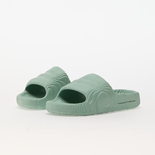 Adidas Originals Mules Adilette 22 Female Green Plain Colored Size 4