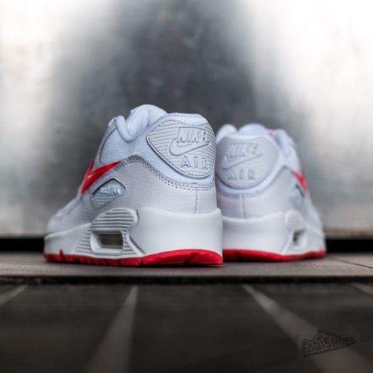 Chaussures et baskets femme Nike Air Max 90 Glow GS White Hyper Punch Footshop