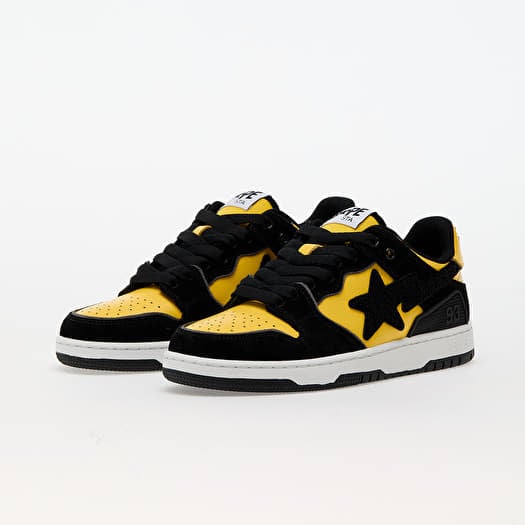 Bape Black Sk8 Sta 2 Sneakers Yellow