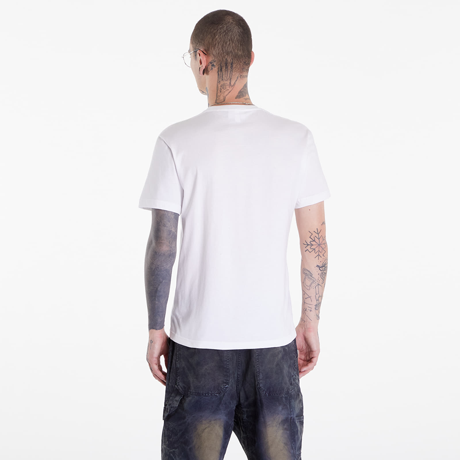 Tricouri bărbați LACOSTE  Cotton Jersey Signature Print T-Shirt  White