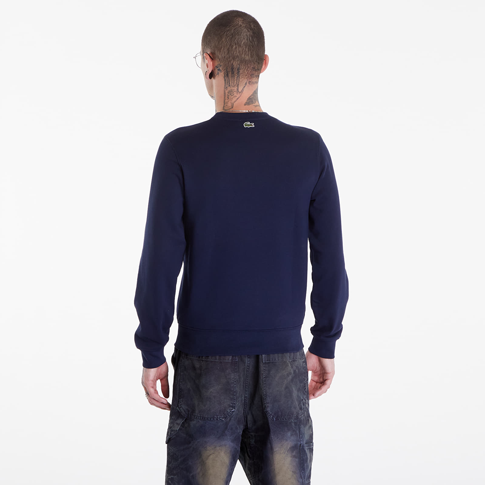 Мъжки суичъри LACOSTE Men's Sweatshirt Navy Blue