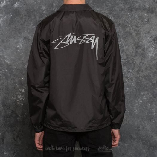 Stussy cruize coach jacket black best sale