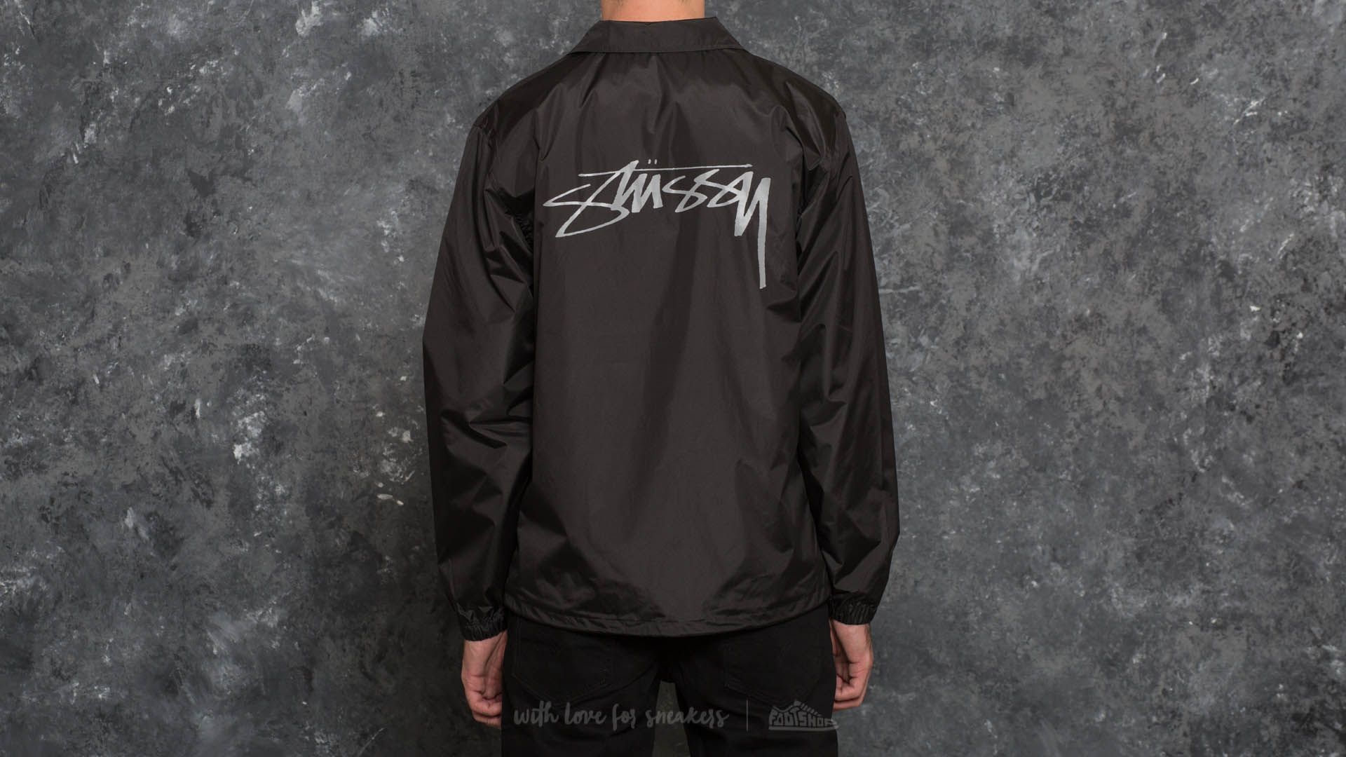 Jackets St ssy Cruize Coach Jacket Black Footshop