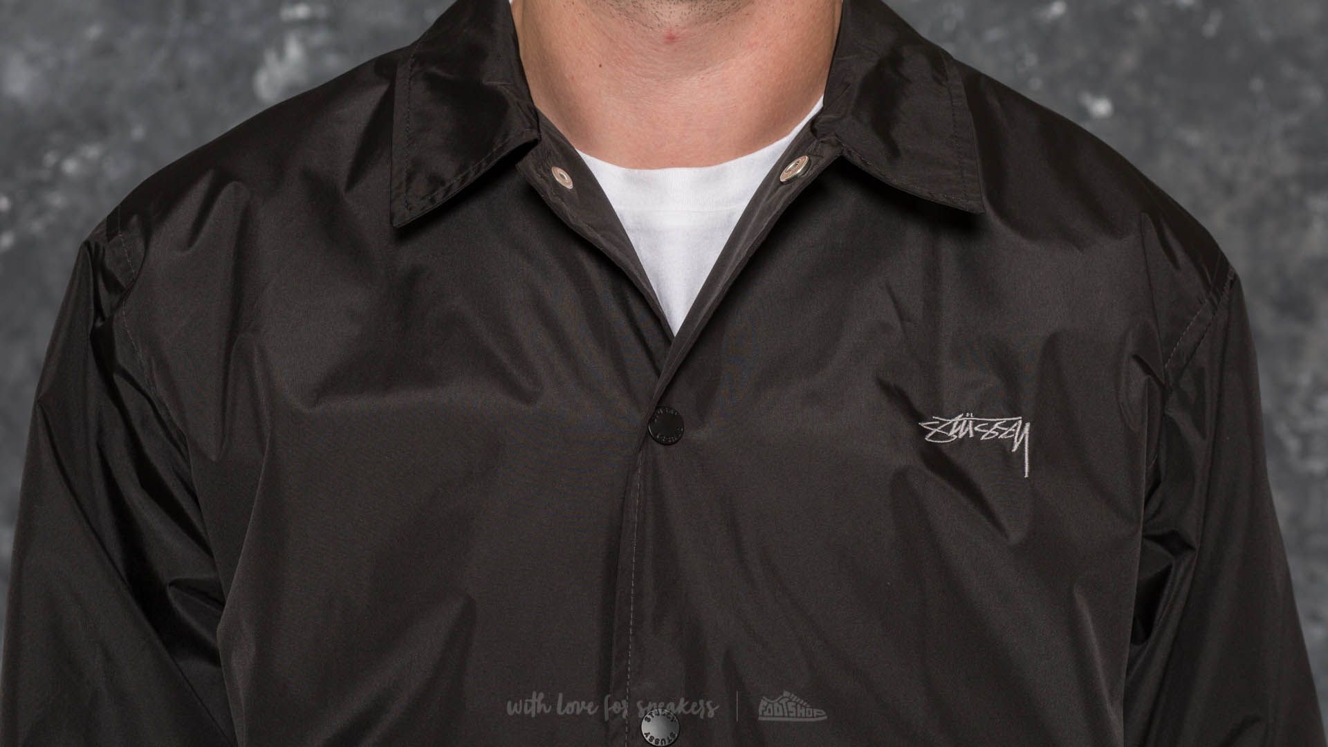 Stussy cruize on sale coach jacket black