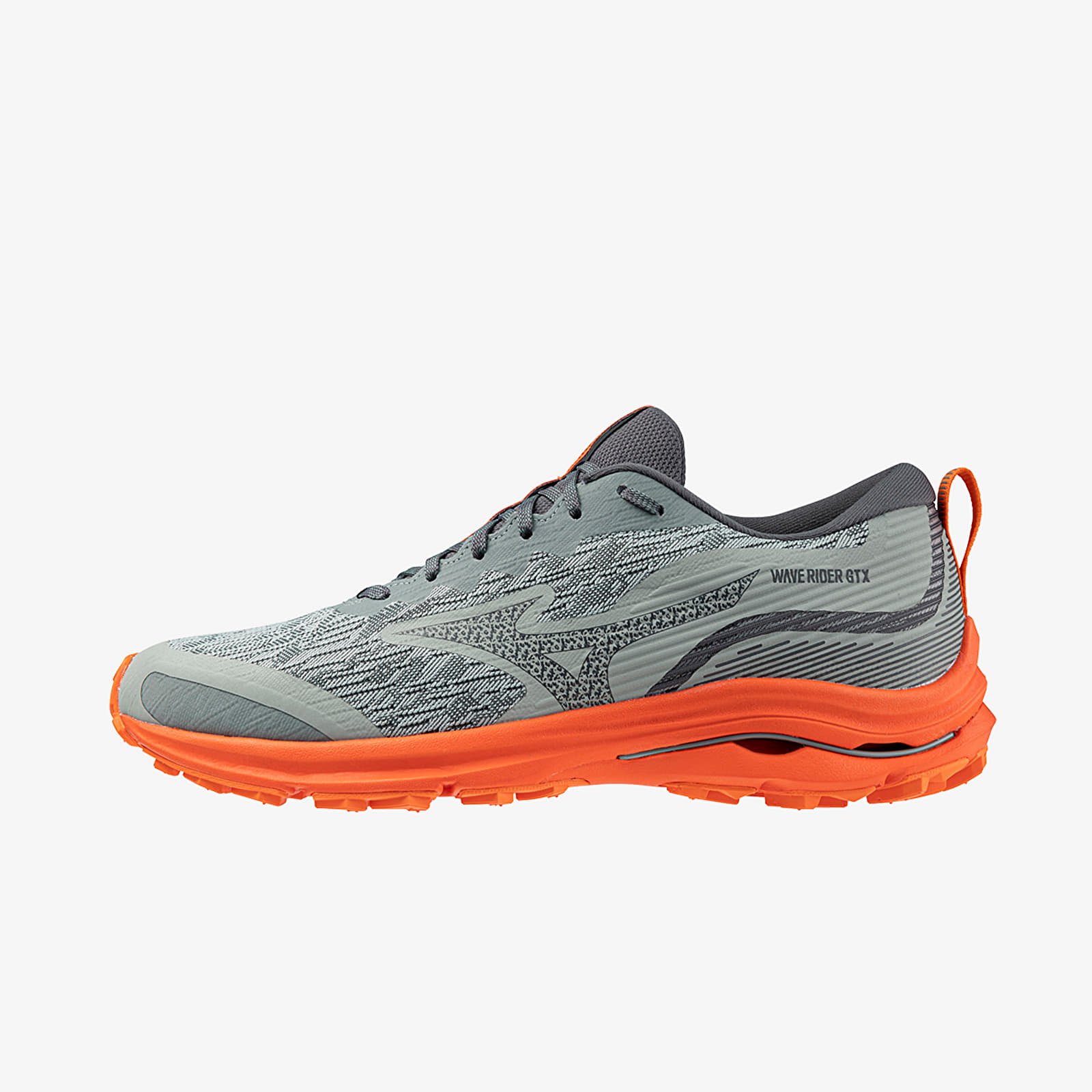 Herresko Mizuno Wave Rider Gtx Abyss/ Ebony/ Tangerine Tango