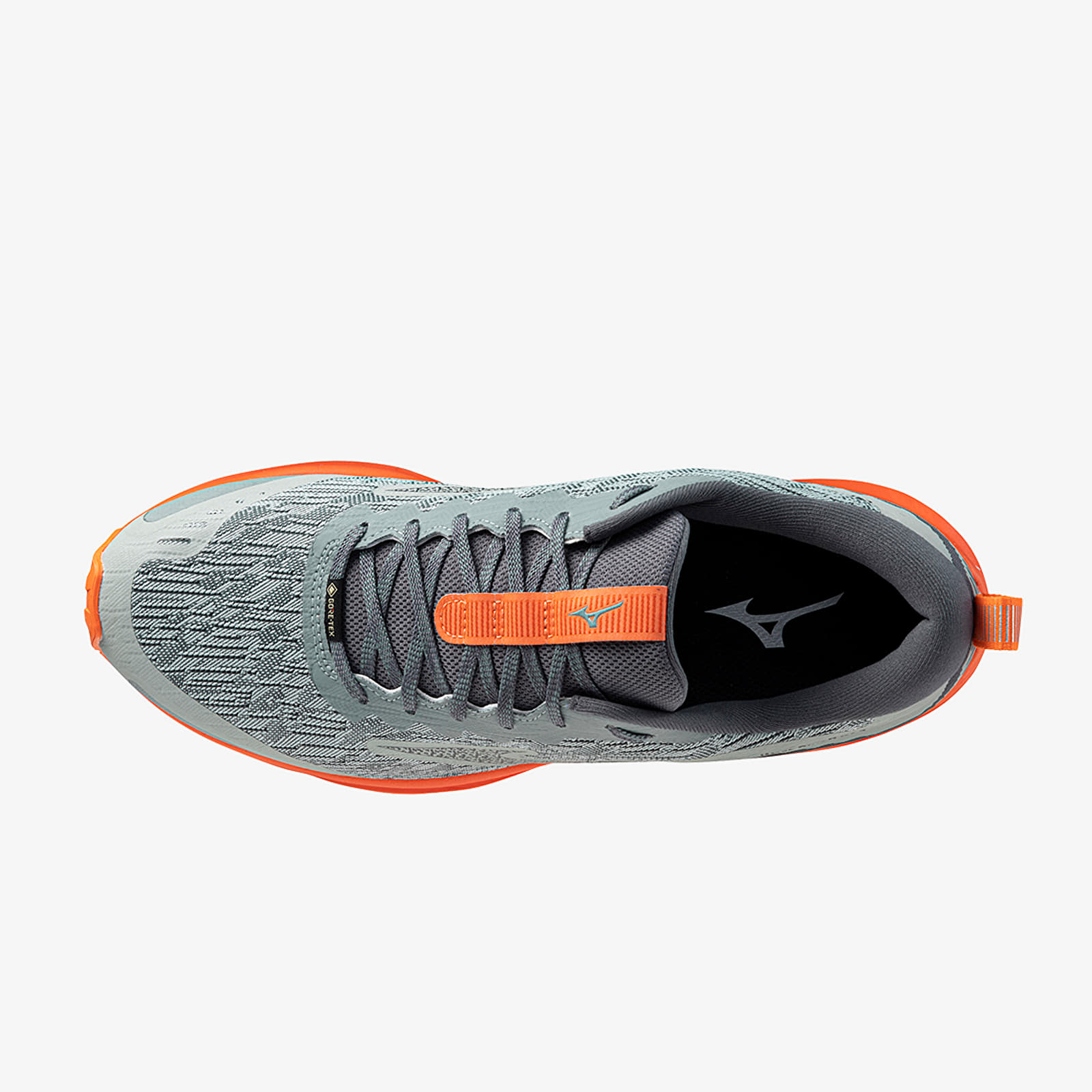 Herresko Mizuno Wave Rider Gtx Abyss/ Ebony/ Tangerine Tango