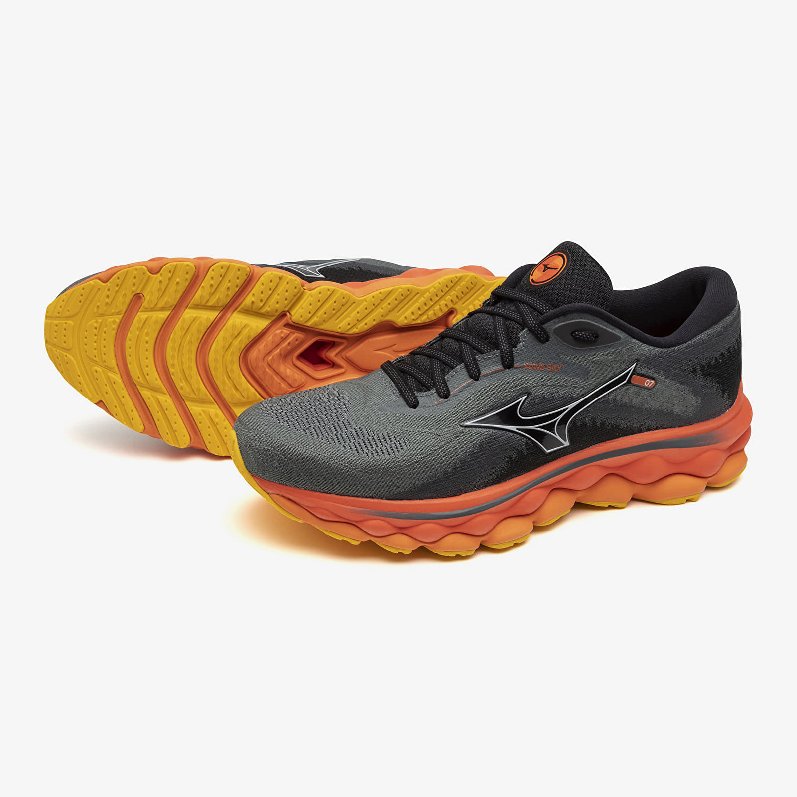 Мъжки кецове и обувки Mizuno Wave Sky 7 Turbulence/ Nickel/ Hot Coral
