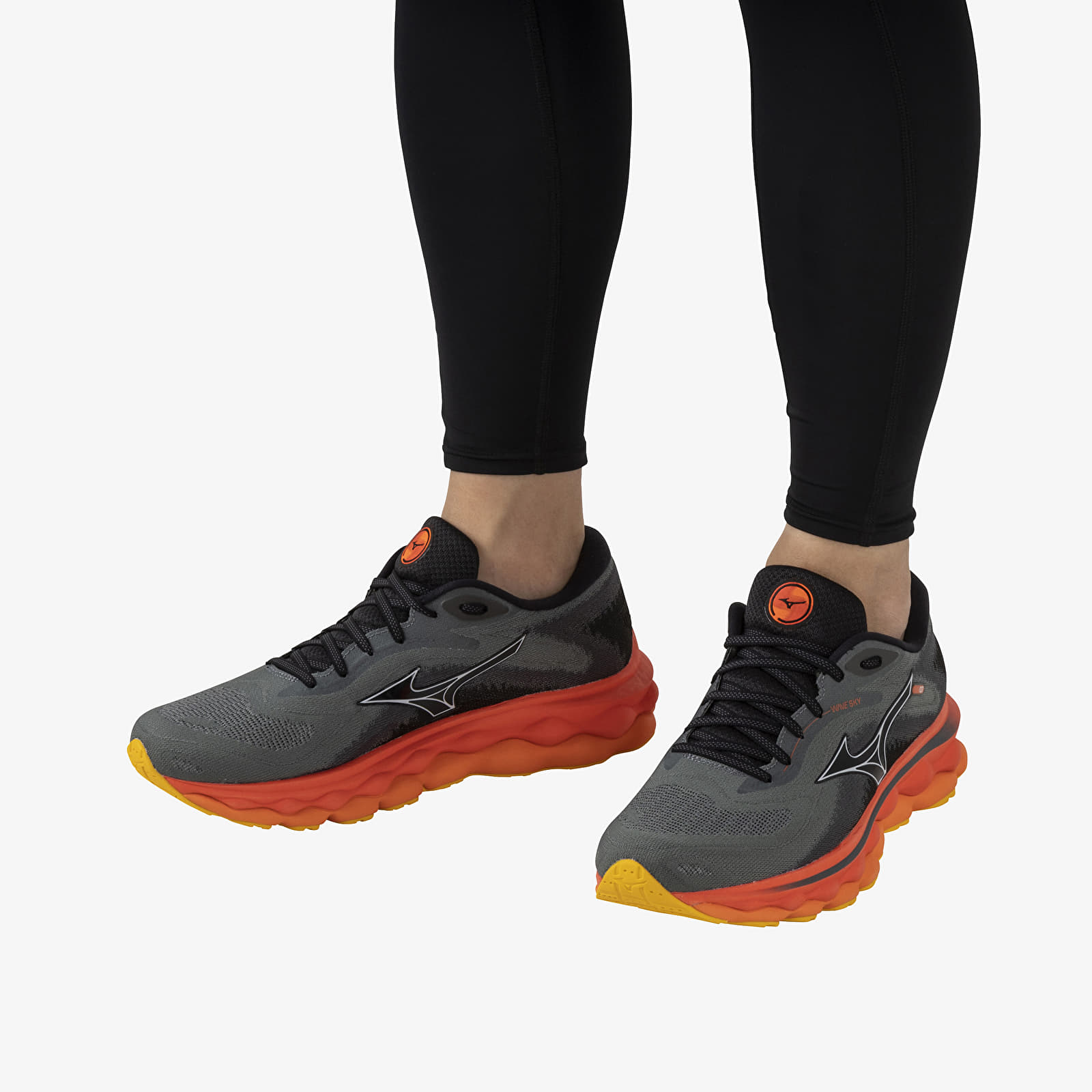 Мъжки кецове и обувки Mizuno Wave Sky 7 Turbulence/ Nickel/ Hot Coral