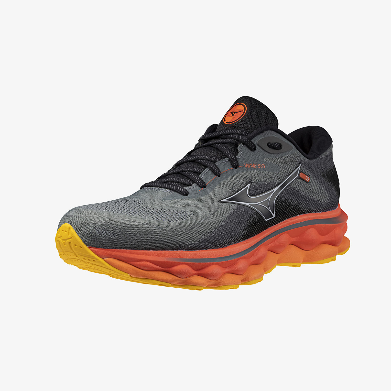 Мъжки кецове и обувки Mizuno Wave Sky 7 Turbulence/ Nickel/ Hot Coral