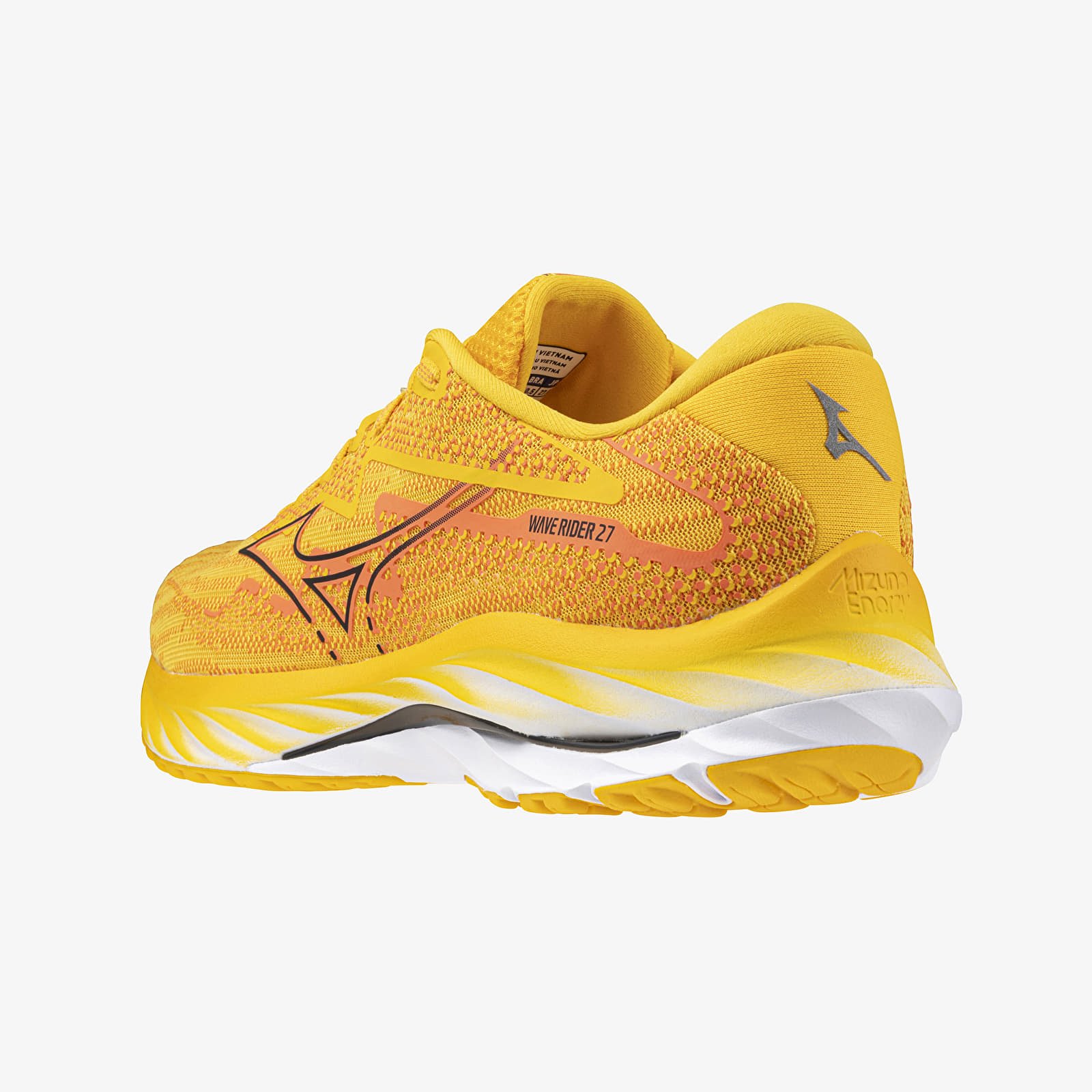 Herren Sneaker und Schuhe Mizuno Wave Rider 27 Citrus/ Black/ Nasturtium