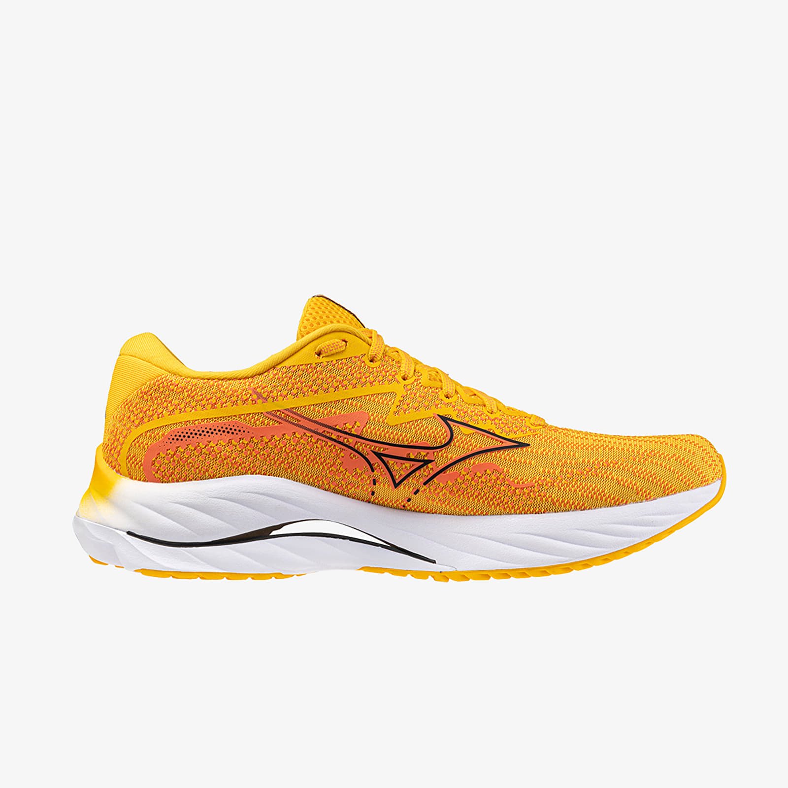 Herren Sneaker und Schuhe Mizuno Wave Rider 27 Citrus/ Black/ Nasturtium