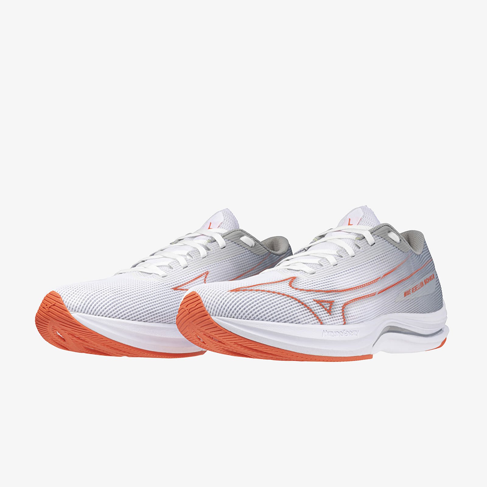 Muške tenisice Mizuno Wave Rebellion Sonic 2 White/ Hot Coral/ Harbor Mist