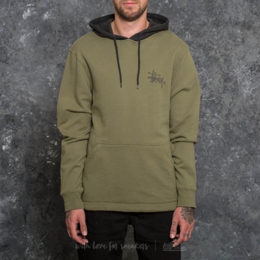 Stussy two tone hoodie green sales