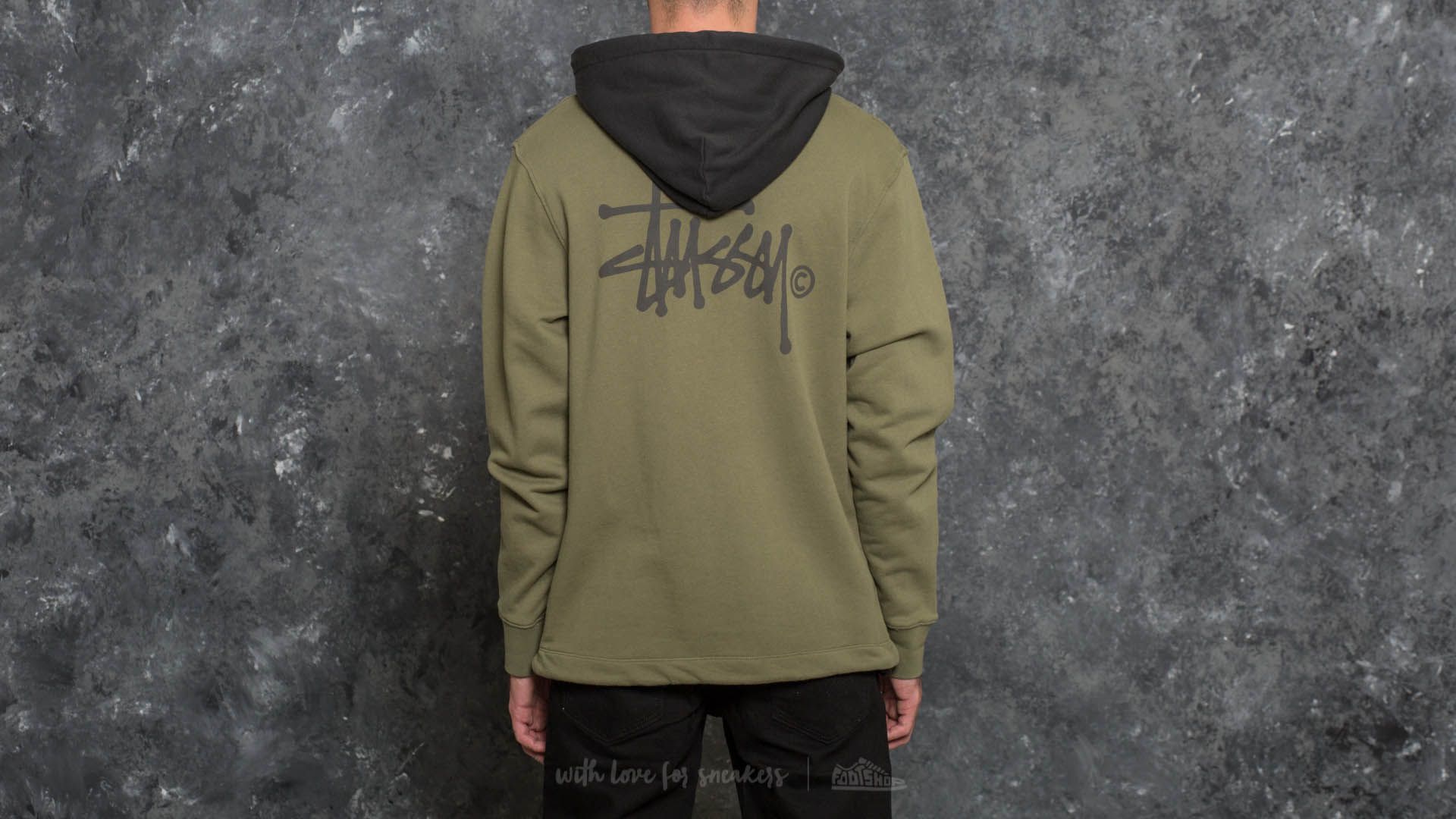 Hoodies and sweatshirts Stussy Two Tone Hood Olive Footshop